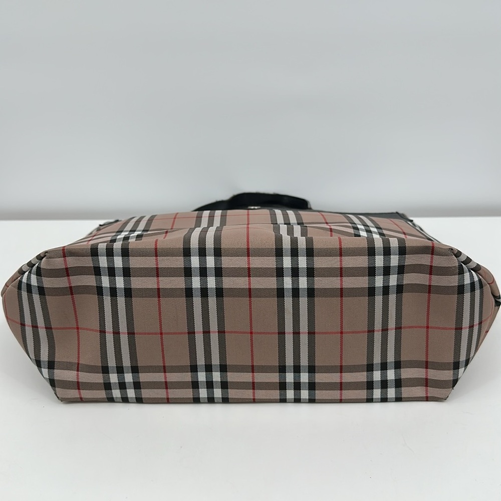 Authenticated Burberry Nova Check Tote Mini Handbag - Picture 11 of 17